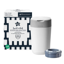 Carica l'immagine nel visualizzatore di Gallery, Tommee Tippee Mangiapannolini Twist And Click, Il Sistema Ecologico, Contiene 1 Ricarica Con Pellicola Greenfilm, Bianco