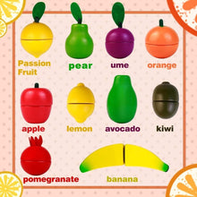 Carica l'immagine nel visualizzatore di Gallery, jerryvon Giochi in Legno Taglio Frutta Verdura Bambini Legno Montessori Educativo Giocattoli di Taglio Regalo Perfetto per Bambini 3 4 5 anni Accessori Cucina 21 Pezzi