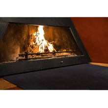 Carica l&#39;immagine nel visualizzatore di Gallery, Tappeto ignifugo protettivo di pavimenti per camino (50 x 50_x_100_cm, Nero - Ilgrandebazar