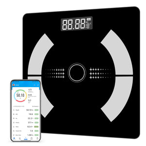 Bilancia Pesapersone Digitale, Bilancia Impedenziometrica Professionale, Bilancia Massa Magra e Grassa Per Misurazione di Pesa Persone, BMI, Massa Muscolare o Ossea