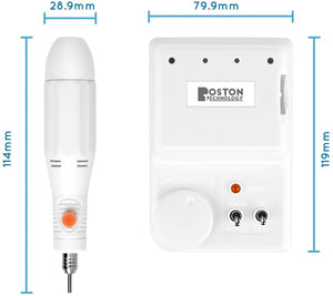 JSDA - Fresa professionale per unghie, 6 MW, con 1 punta in ceramica per manicure/pedicure/calli
