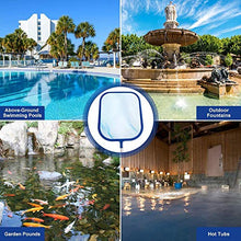 Carica l&#39;immagine nel visualizzatore di Gallery, Retina Raccogl Foglie, Raccogli Foglie Piscina, rete fine con asta in...