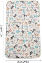 Carica l'immagine nel visualizzatore di Gallery, 3 Strati Cotone Impermeabile Bambino Urina Tampone Letto Fodera per Pannolini Pannolino Fasciatoio per Bambino Piccolo Bambini Adulti con Incontinenza 29.5x47.2Inch(Beige + Deer)