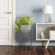 Carica l&#39;immagine nel visualizzatore di Gallery, mDesign Midcentury Set da 3 Portavasi terra in metallo - Bronzo - Ilgrandebazar