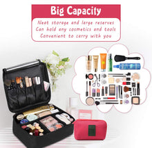 Carica l&#39;immagine nel visualizzatore di Gallery, DIMJ Porta Trucchi da Viaggio, Borsa Trucco Professionale Beauty Case Nero - Ilgrandebazar