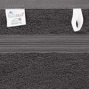 NatureMark NM-HT0816 Asciugamani Ospiti in Spugna, Antracite/Grigio - Ilgrandebazar