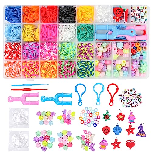 Craze Loops – 600 Elastici Per Braccialetti Fai Da Te In Silicone, Colori Assortiti, Con Accessori, Per Bambine E Bambini - 3
