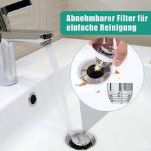Carica l&#39;immagine nel visualizzatore di Gallery, Diboniur Tappo Lavandino Bagno, Tappo Bidet Universale Pop up，Tappo di scarico in metallo per vasca da bagno, cucina, lavabo (apertura foro di scarico 32-42 mm), D&#39;argento