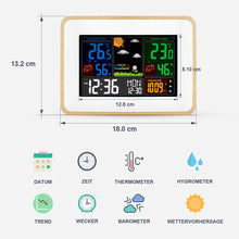 Carica l&#39;immagine nel visualizzatore di Gallery, Stazione Meteorologica con Sensore Esterno, Temperatura Interna ed Esterna,...