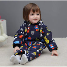 Carica l'immagine nel visualizzatore di Gallery, Bambino Tute da neve con Guanti e Scarpe Inverno Pagliaccetto con Cappuccio Caldo Set di Abbigliamento 3-6 Mesi