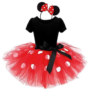 Costume Minnie Bambina Carnevale Vestito Topolina Travestimento Topina Body... - Ilgrandebazar