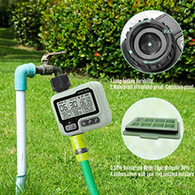 Carica l&#39;immagine nel visualizzatore di Gallery, CROSOFMI Centralina Irrigazione Giardino Timer Irrigazione Automatico Programmatore Irrigazione /IPX5 Impermeabile/Ritardo Pioggia/Modalità di Irrigazione Manuale/Funzione di Blocco Bambini
