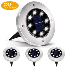 Carica l&#39;immagine nel visualizzatore di Gallery, Luci Solari Giardino 8 LED,Dingde led da Esterno,LED Luce 4 Pezzi - Ilgrandebazar
