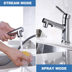 WELQUIC Rubinetto Bagno Lavabo con Doccetta Estraibile 360°, Girevole... - Ilgrandebazar