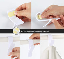 Carica l&#39;immagine nel visualizzatore di Gallery, Appendini per Termoarredo 8pz Ganci Portasciugamani Bagno Appendere... - Ilgrandebazar