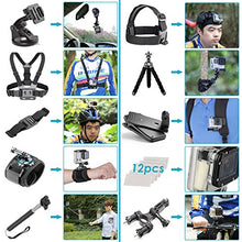 Carica l'immagine nel visualizzatore di Gallery, Neewer 50-In-1 Kit di Accessori per Action Camera Compatibile con GoPro Hero 8 Max 7 6 5 4 Black GoPro 2018 Session Fusion Argento Bianco Insta360 DJI AKASO APEMAN Campark SJCAM Action Camera ecc.