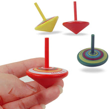 Carica l'immagine nel visualizzatore di Gallery, LISOPO 15 trottole in legno, giocattolo colorato, per feste di compleanno per bambini