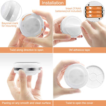 Carica l&#39;immagine nel visualizzatore di Gallery, Luci Armadio Luce Notturna Lampada LED Bawoo 6PCS Bianco Caldo - Ilgrandebazar