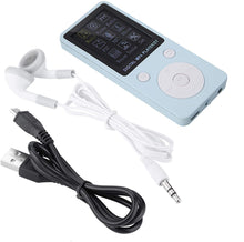 Carica l&#39;immagine nel visualizzatore di Gallery, Lettore MP4 Mini Lettore Musicale Portatile Supporto Scheda TF da 32 GB con Tempo di Standby Lungo(Blu)