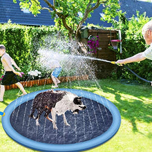 Carica l&#39;immagine nel visualizzatore di Gallery, RIOGOO Splash Sprinkler Pad for Dogs Kids, 59&quot; Water Play Mat Wadding Pool...