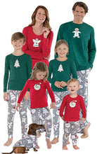 Carica l'immagine nel visualizzatore di Gallery, Xingsiyue Famiglia Pigiama Natale Set - Natalizio Pigiami Costume di Natale Indumenti da Notte Abiti Manica Lunga Top e Pantaloni