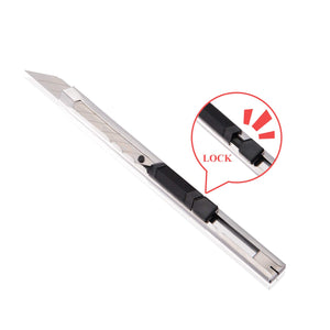 Ehdis® Light Duty 9 millimetri Snap Fuori 30 gradi Lame Slim guaina argento - Ilgrandebazar