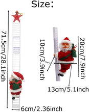 Carica l'immagine nel visualizzatore di Gallery, Huaxiangoh Scala di Arrampicata su Scala di Babbo Natale Scala di Arrampicata Babbo Natale Figurine di Natale Ornamento Decorazione per Decorazioni Natalizie Regali di Natale per Bambini