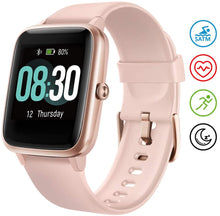 Carica l&#39;immagine nel visualizzatore di Gallery, UMIDIGI Smartwatch Fitness Tracker Orologio Uwatch3, Smart Watch Donna Uomo Bambini Cardiofrequenzimetro da Polso Contapassi Sportivo Activity Tracker per Android iOS Xiaomi Samsung Huawei - Oro Rosa