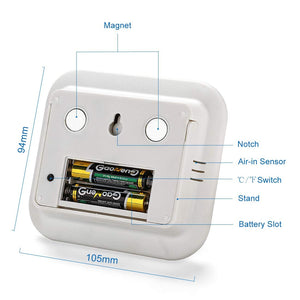 Opard Termoigrometro digitale da interno LCD per monitorare il misuratore di... - Ilgrandebazar
