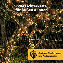 Carica l'immagine nel visualizzatore di Gallery, Salcar Led Stringa 25.7m 360 Leds, Led Catena di Luci con 8 Modi IP44 Impermeabile Interni ed Esterni, Led Catena Luminosa Natale per Balcone, Salotto, Giardino, Matrimonio, Compleanni, Bianco caldo