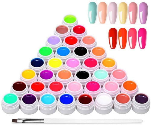 Anself 36 Colori Gel Unghie,Kit Smalto per Unghie per Manicure per Unghie Artistiche