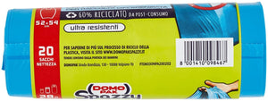 Domopak Spazzy Sacchi con Manici, 28L, 20 Pezzi 28lt - 20 Sacchi