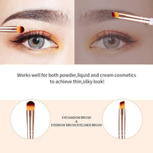 Carica l'immagine nel visualizzatore di Gallery, Set di pennelli per trucco Fondotinta Ombretto Pennelli per trucco in polvere sintetica di alta qualità per cosmetici (2 PCS)