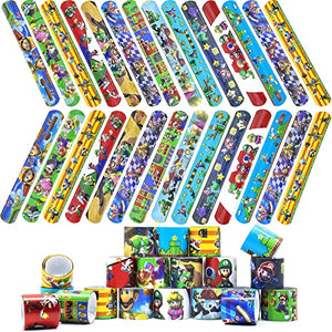 Bracciali A Scatto Koogel Per Bambini - Confezione Da 96 Pezzi In PVC, Colori E Stili Vari. Perfetti Per Feste E Premi