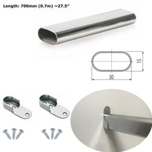 Carica l&#39;immagine nel visualizzatore di Gallery, Mkgt® - Asta appendiabiti in metallo da interno 700mm (0.7m) ~27.5&#x2033; - Ilgrandebazar