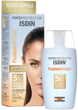 Carica l'immagine nel visualizzatore di Gallery, Fotoprotector ISDIN Fusion Water SPF 50 50ml | Fotoprotettore viso per uso quotidiano | Texture ultraleggera