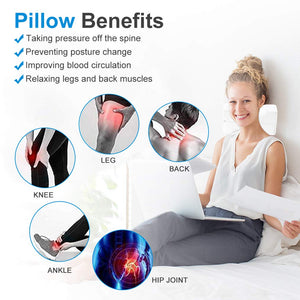 Cuscino per ginocchia dormire, Cuscini gambe ortopedico Small, Bianco - Ilgrandebazar