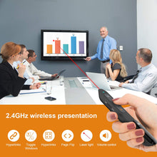 Carica l&#39;immagine nel visualizzatore di Gallery, Puntatore Laser, Doosl Presentatore Wireless Presentazione Powerpoint da Nero
