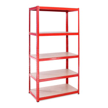 Carica l'immagine nel visualizzatore di Gallery, Scaffale per Garage - Scaffalatura,180cm x 90cm x 45cm - Rosso - 5 Red
