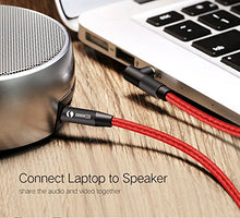 Carica l&#39;immagine nel visualizzatore di Gallery, LINKINPERK Cavo Audio Stereo Jack 3.5mm Maschio a 90 Gradi， 2M