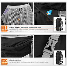 Carica l&#39;immagine nel visualizzatore di Gallery, MOUNTAINTOP 70L/80L Zaino da Trekking Outdoor 36 x 25 x 83 cm, Nero(nero)