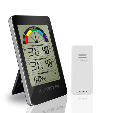Zubita Termometro Igrometro Digitale, Temperatura umidità nero