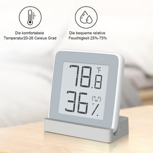 Homidy, igrometro Digitale, termometro per Interni 6,45*6,45*0,97cm, Bianco - Ilgrandebazar