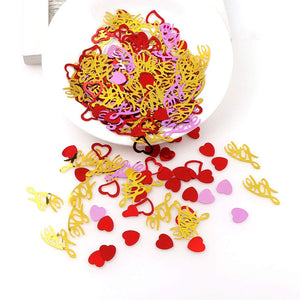 Kit di Decorazione San Valentino, Runner da tavola a Cuore Rosso e... - Ilgrandebazar