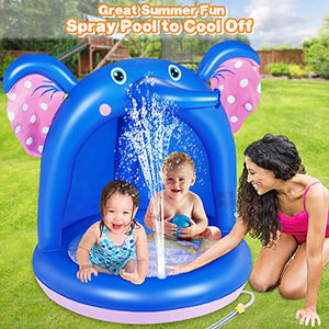 lenbest Piscina per Bambini, Elefante Gonfiabile Neonato Piccoli con...
