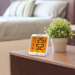 ThermoPro TP53 Termometro Igrometro Interno Misuratore di Small, White - Ilgrandebazar