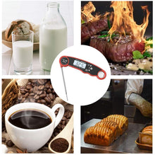 Carica l&#39;immagine nel visualizzatore di Gallery, Elekin Termometro Cucina,Termometro da Carne Digitale Professionale con sonda, 180°Pieghevole, Lettura Istantanea 2-3s, Impermeabile Termometri per Barbecue, Cibo, Carne, Grill,Vino,Latte