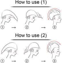 Carica l&#39;immagine nel visualizzatore di Gallery, Asciugamano Capelli a Turbante, Capelli asciutti Asciugamani in Microfibra Asciugacapelli Rapida, Asciugatura Rapida Assorbimento Acqua Asciugatura Capelli Cottone Femmina Cuffia Doccia ( lot de 3)