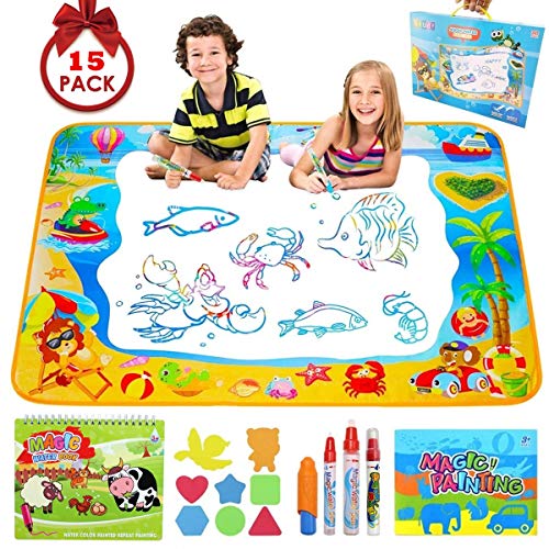 Pachock Grande Doodle Tappeto Magico 100CM x 70CM, Acqua Tappeto... - Ilgrandebazar