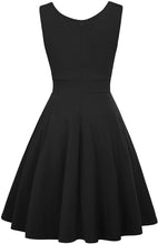 Carica l'immagine nel visualizzatore di Gallery, GRACE KARIN Abito Vintage per Donne Senza Maniche con Scollo a V Party Classic Rockabilly Cocktai